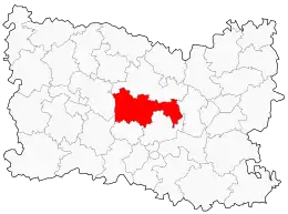 Localisation du canton de Clermont.