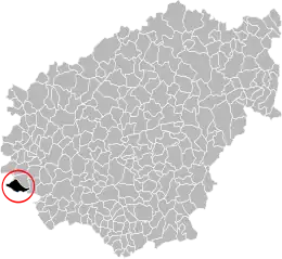 Carte des communes de Corrèze.