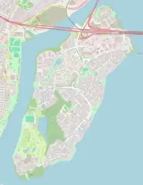 L'île des Sœurs, au sud-ouest de Montréal