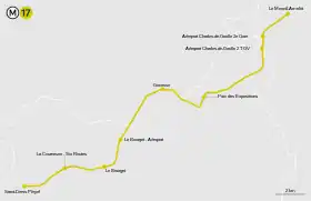 Voir la carte de la ligne.