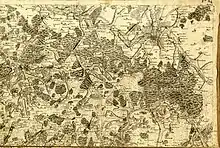 Cette carte de Cassini a été réalisée au XVIIIe&nbsp;siècle, elle représente l'ensemble du territoire de la Brenne, c'est un document rare où l'on peux voir l'aménagement du territoire (dont les étangs).