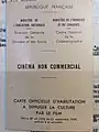 Carte officielle d'habilitation à diffuser la culture par le film : première de couverture