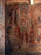 Fresques de la paroi droite.