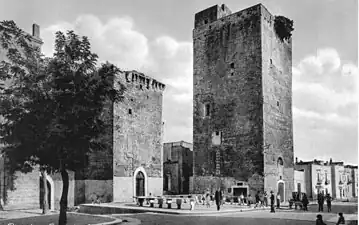 Le château sur une photo ancienne au début du XXe&nbsp;siècle.