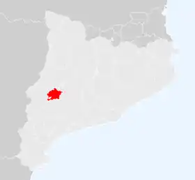 Localisation de Pla d'Urgell