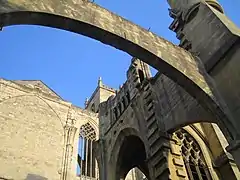 Narbonne, élévation de la nef inachevée, début XVIIIe siècle.