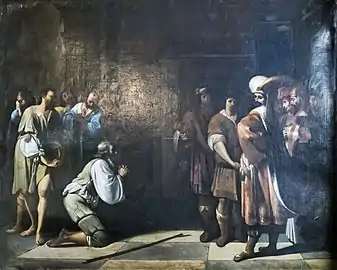 Un des de Jacob prosterné devant son frère, Joseph (fils de Jacob) - Nicolas Tournier