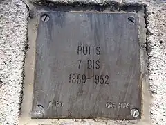 Puits no&nbsp;7 bis, 1859 - 1952.