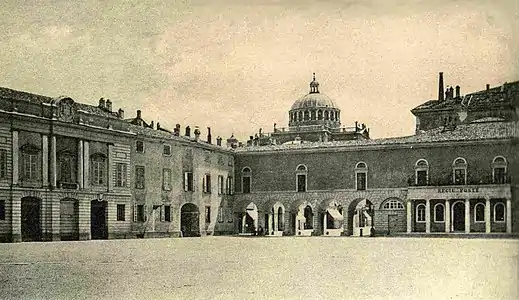 Le viaduc de strada Garibaldi vers 1880.