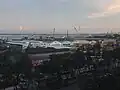 Le port vue depuis la ville.
