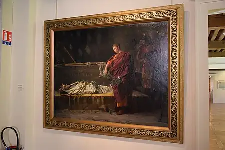 César au tombeau d’Alexandre le Grand (Courtois)