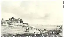 La forteresse de Cetatea Albă en 1856, alors nommée Akkerman.
