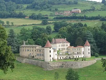 Le château de Pramenoux.