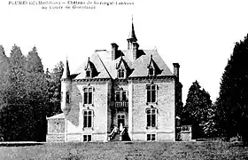Le château de Kerangat au début du XXe&nbsp;siècle.