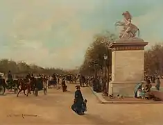 Les Champs-Élysées, non daté, huile sur toile, 60,3&nbsp;×&nbsp;78,1&nbsp;cm, New-York, Sotheby's.