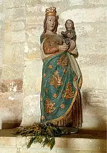 Vierge à l'Enfant (XVe&nbsp;siècle). Bois polychrome.