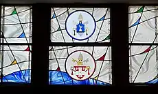 Armoiries papales de Pie XII (haut) et de Jean XXIII (bas)