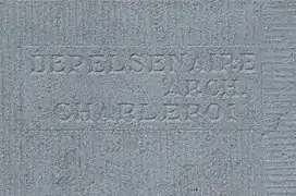 La plaque d'architecte.