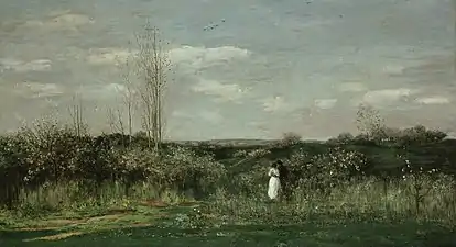 Le Printemps (1862), huile sur toile, 133 x 240&nbsp;cm, Berlin, Alte Nationalgalerie.