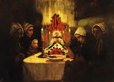 Gens d'Ouessant pleurant un enfant mort (vers 1899), Paris, Petit Palais.