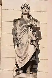 Saint Louis (1882), façade de l'église Notre-Dame Saint-Vincent.