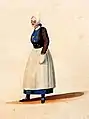 Costume de domestique de ville à Pont-l'Abbé (dessin de Pierre Henri Charpentier, 1825) 1.