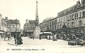 La place Marceau en 1914.