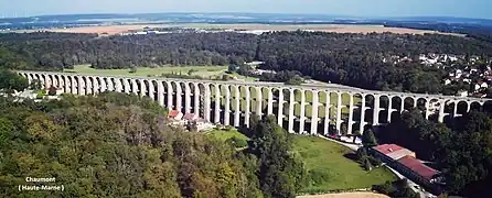Vue panoramique du viaduc