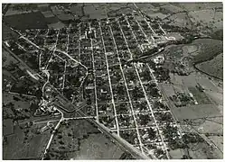 Vue aérienne en 1940