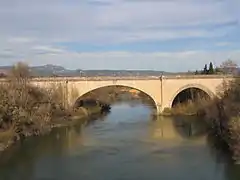 Le pont du chemin de fer de l'Hérault.