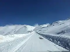 Col de Cherry sous la neige.