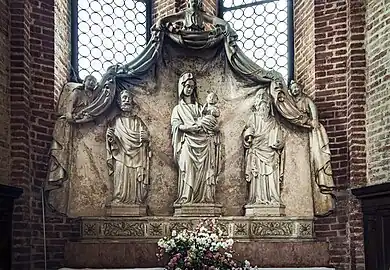 La Vierge et l' Enfant entre saint Pierre et saint Paul d'Antonino da Venezia.