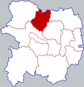 Localisation de Qiānyáng Xiàn