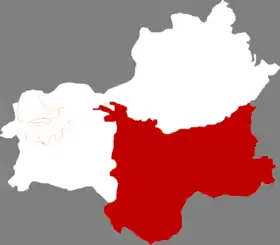 Localisation de Xīnbīn mǎnzú Zìzhìxiàn