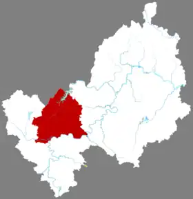 Localisation de Gǎngběi Qū