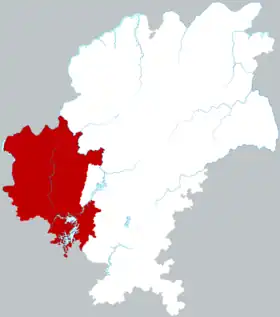 Localisation de Qīngzhèn