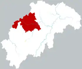 Localisation de Dòngkǒu Xiàn