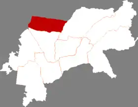 Localisation de Míngshuǐ Xiàn