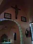 La récente restauration valorise l'église dans son aspect déjà revisité dans les années 1930. L'église avait un autre aspect plus « tridentin » avant le XXe&nbsp;siècle.