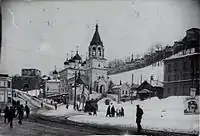 L'église Saint-Jean-Baptiste dans les années 1930.