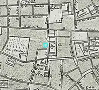 Sur un plan de 1676.