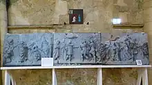 Copies des bas-reliefs du jubé de l'abbatiale Saint-Père.