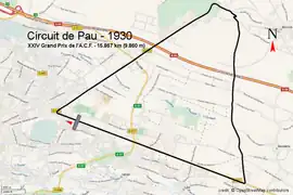 Illustration du circuit de Pau.