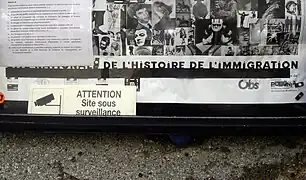 Polonia. Les Polonais en France, détail de l'affiche d'entrée, 2011.