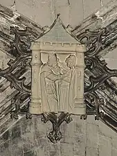 Clé de voûte Sainte-Anne & Saint-Joachim.