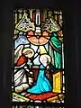 Église paroissiale, vitrail de L'Annonciation.