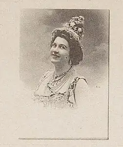 Clémence de Pibrac, vers 1899.