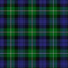 Clan Forbes  : Reprend la construction Black Watch, la bande verte étant chargée d'un filet blanc bordé de noir. Le Clan Lamont est pratiquement identique (le filet blanc n'est pas bordé de noir).