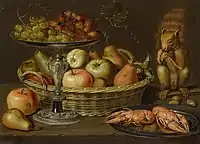 Nature morte avec tazza&nbsp;(en) en vermeil, 1613.