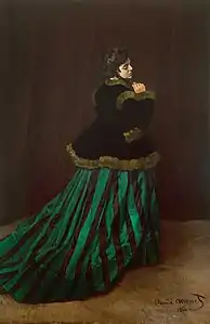 La Femme en robe verte, 1866.